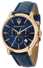 WATCH MASERATI EPOCA EXT 42MM CHR D.BLUE DIAL BLUE ST R8871618007