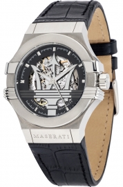 WATCH MASERATI POTENZA AUTO SCHELET BLACK DIAL/BLACK ST R8821108001