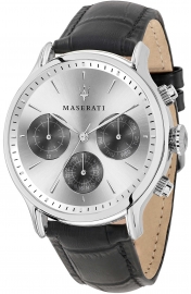 WATCH MASERATI EPOCA 42MM MULTI W/SILVER DIAL BLACK ST R8851118009