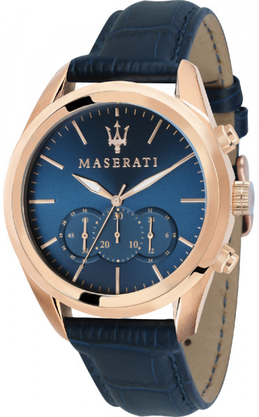 MASERATI TRAGUARDO 45MM CHR BLUE DIAL BLUE ST R8871612015