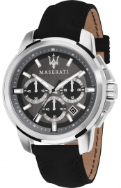 WATCH MASERATI SUCCESSO CHR 45MM BLACK DIAL BLACK ST R8871621006