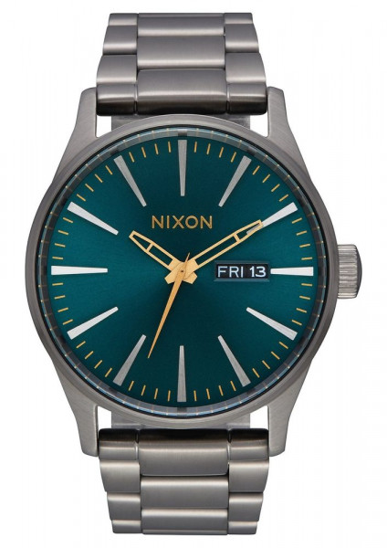 NIXON SENTRY SS GUNMETAL / SPRUCE / BRASS A3562789