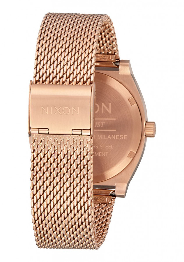 NIXON TIME TELLER MILANESE ALL ROSE GOLD A1187897 Watchalia