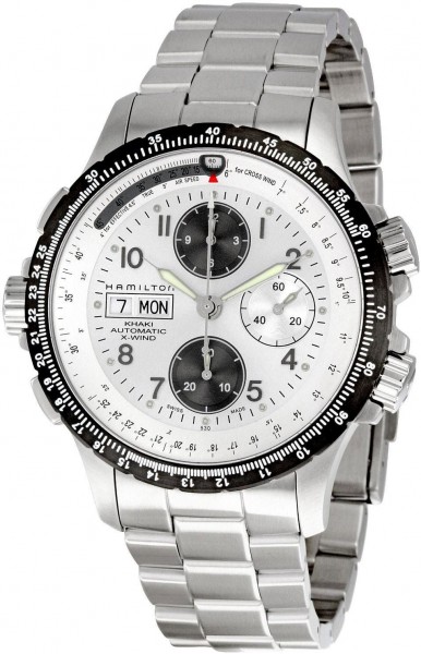 Hamilton X-Wind chrono silver dial H77626153