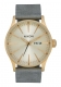 NIXON SENTRY LEATHER ALL LIGHT GOLD / GREY A1052982