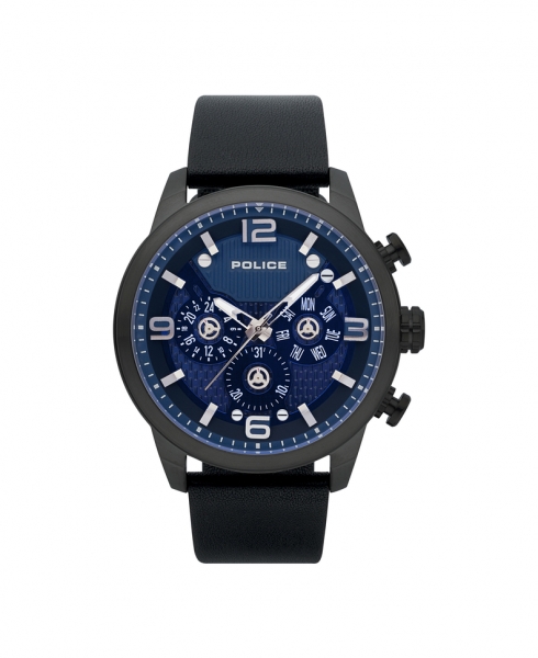 POLICE KEY WEST MULTI BLUE DIAL BLACK STRAP R1451302002