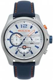 WATCH POLICE DENVER CHR SILVER DIAL DARK BLUE STRAP R1471294001