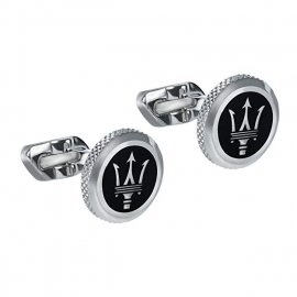 WATCH MASERATI J CUFFLINKS STEEL+IP BLACK JM416AIL03