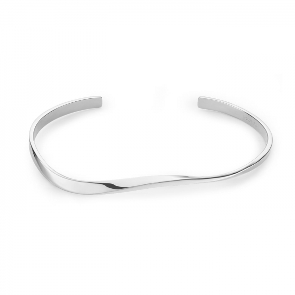 ROSEFIELD JEWELRY IGGY TWISTED BANGLE SILVER JTWBS-J077