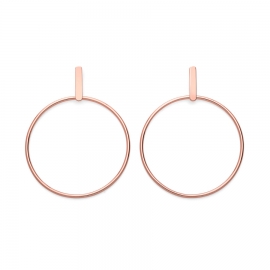 WATCH ROSEFIELD JEWELRY IGGY HOOP BAR EARRING ROSE GOLD JHBER-J072