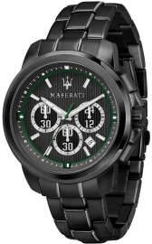 WATCH MASERATI ROYALE 45MM CHR GRAY DIAL BR BLACK R8873637004