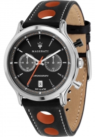 WATCH MASERATI EPOCA RACING 42MM CHR BLACK DIAL BLK ST R8851138003