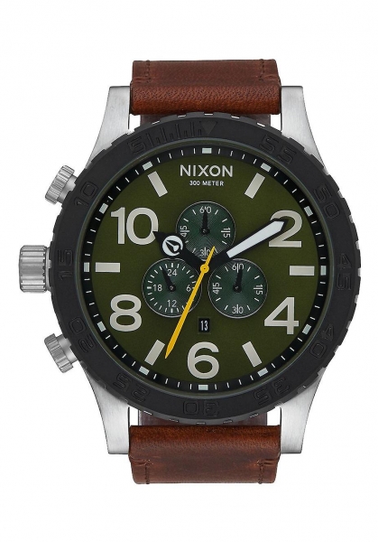 NIXON 51-30 CHRONO LEATHER SURPLUS / BROWN A1242334