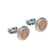 MASERATI J CUFFLINKS STEEL+RG JM416AIL04