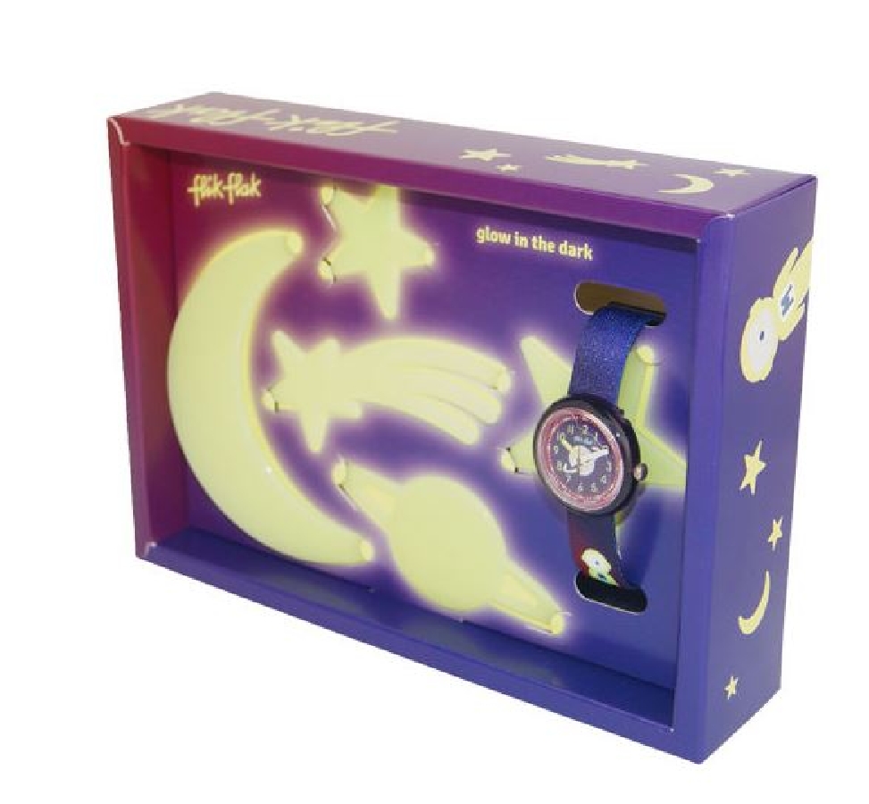Flik flak glow in the dark watch hotsell