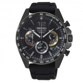 WATCH SEIKO NEO SPORTS CUARZO CRONO IP NEGRO SSB349P1