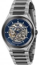 WATCH MASERATI TRICONIC 40MM AUTO BLUE DIAL BR GUN R8823139001