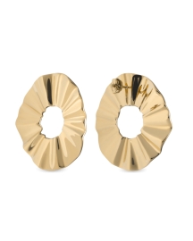 WATCH ROSEFIELD JEWELRY LIQUID WAVED COIN EARRING GOLD BLWEG-J213