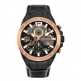 WATCH POLICE SAIHO MULTI GUN DIAL BLACK STRAP PL.15711JSBR-61