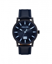WATCH POLICE COLLIN 3H BLACK DIAL BLUE STRAP PL.15404JSB-02