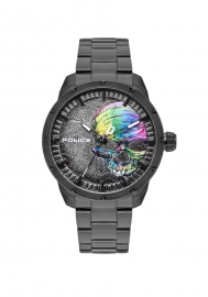 WATCH POLICE NEIST 3H BLACK DIAL BLACK SS BAND PL.15715JSB-78M