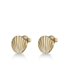 WATCH ROSEFIELD JEWELRY SHELL STUD EARRINGS GOLD JSSEG-J167