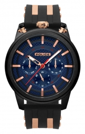 WATCH POLICE UPSIDE MULTI BLUE DIAL BLACK STRAP R1451299002