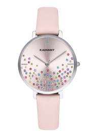 WATCH RADIANT ELLA 36MM PINK DIAL PINK LEATHER BRACELE RA525606