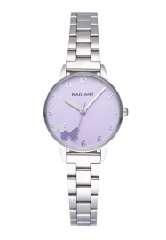 WATCH RADIANT ICON 28MM PURPLE DIAL SS BRACELET RA555201