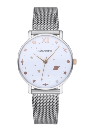 WATCH RADIANT MILKY WAY 36MM WHITE DIAL SS MESH RA545203