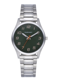 WATCH RADIANT CARBON 35MM GREEN DIAL SS BRACELET RA560202