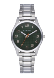 WATCH RADIANT CARBON 35MM GREEN DIAL SS BRACELET RA560202