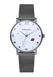 WATCH RADIANT MILKY WAY 36MM WHITE DIAL IPGUN MESH RA545201