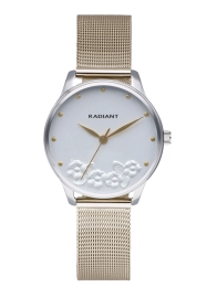 WATCH RADIANT METAL&ROSES 36MM SILVER DIAL IPG MESH RA548602