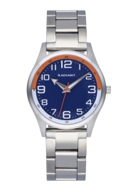 WATCH RADIANT TOMMY 35MM BLUE & ORANGE DIAL SS BRACELE RA559203