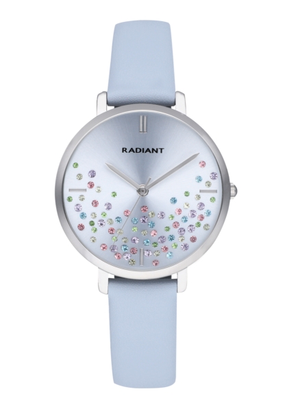 RADIANT ELLA 36MM BLUE DIAL BLUE LEATHER BRACELE RA525607