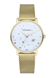 WATCH RADIANT MILKY WAY 36MM WHITE DIAL IPG MESH RA545202