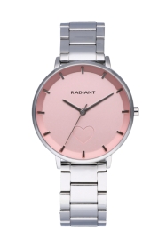 WATCH RADIANT AMORE 36MM PINK DIAL SILVER SS BRACELE RA546202
