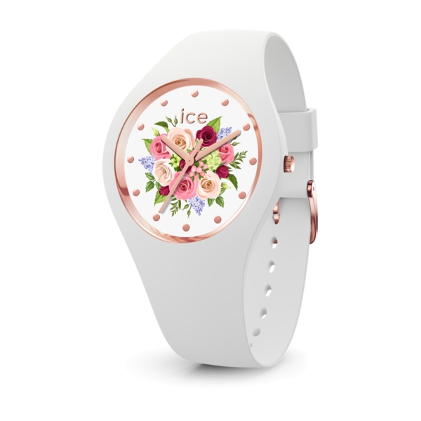 ICE WATCH FLOWER - WHITE BOUQUET - SMALL - 3H IC017575