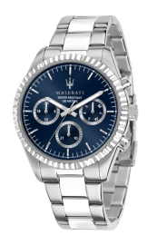 WATCH MASERATI COMPETIZIONE 43 MULT 43MM BLU DIAL BR SS R8853100022