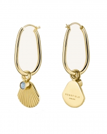 WATCH ROSEFIELD JEWELRY SUNRAY PENDANT HOOPS WITH SWAROVSKI CRY JPHSCG-J258