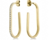 ROSEFIELD JEWELRY LARGE HOOP EMBELLISHED WITH SWAROVSKI CR JLHSCG-J254