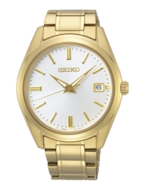 WATCH SEIKO NEO CLASSIC CUARZO CRISTAL ZAFIRO DORADO SUR314P1