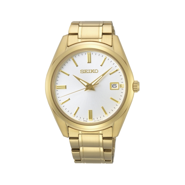 SEIKO NEO CLASSIC CUARZO CRISTAL ZAFIRO DORADO SUR314P1