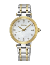 WATCH SEIKO LADIES CUARZO 12 DIAMANTES MOP SRZ532P1