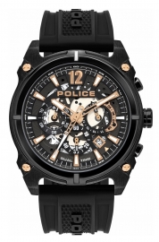 WATCH POLICE ANTRIM DUAL 46MM GUN DIAL BLACK SILICONE PL.16020JSB-61P