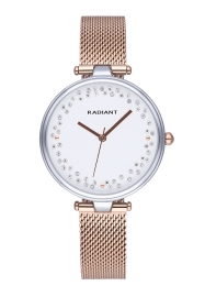 WATCH RADIANT THE CIRCLE 36MM SILVER DIAL IPRG MESH RA543203