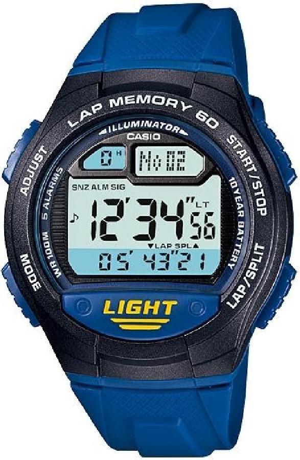 Reloj casio luz azul deals