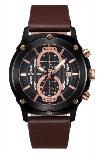 POLICE PL.15917JSB/02A LULWORTH DIAL BLACK BROW R1451324001