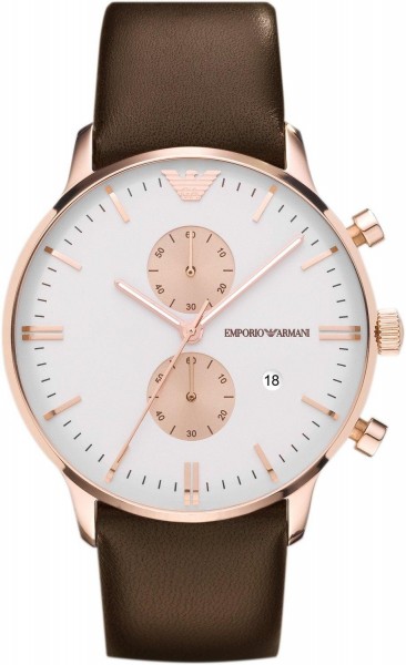 EMPORIO ARMANI BLACK ROSE GOLD AR0398
